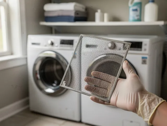 Jerome Dryer Vent Cleaning specialist performing detailed lint trap cleaning service in Jerome