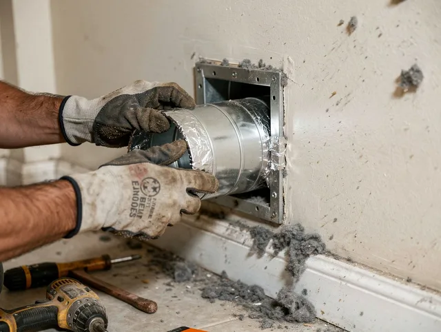 Professional dryer vent repair and installation by Jerome Dryer Vent Cleaning in Jerome